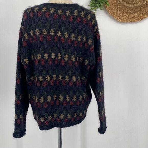 Paul Harris Design Women's Mohair Blend Knit Cardigan Sweater Multicolor XL - Picture 3 of 12